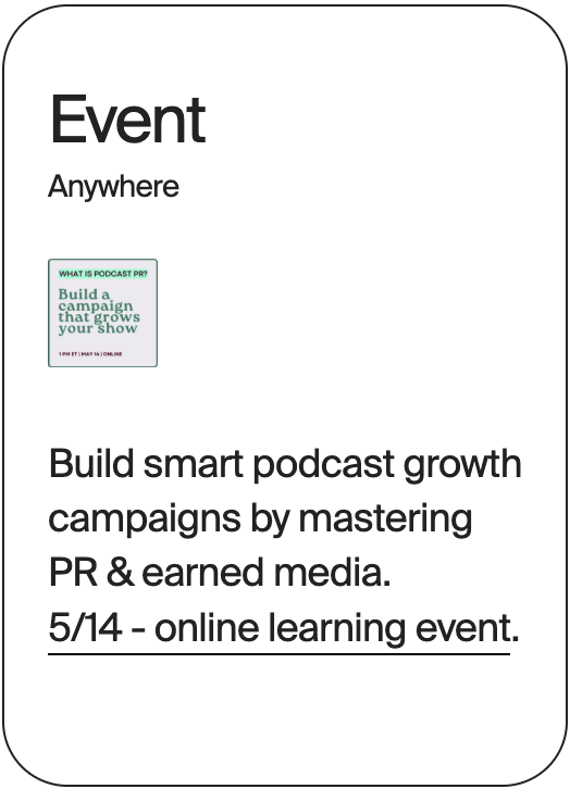 EVENT Anywhere PR Podcast 31852