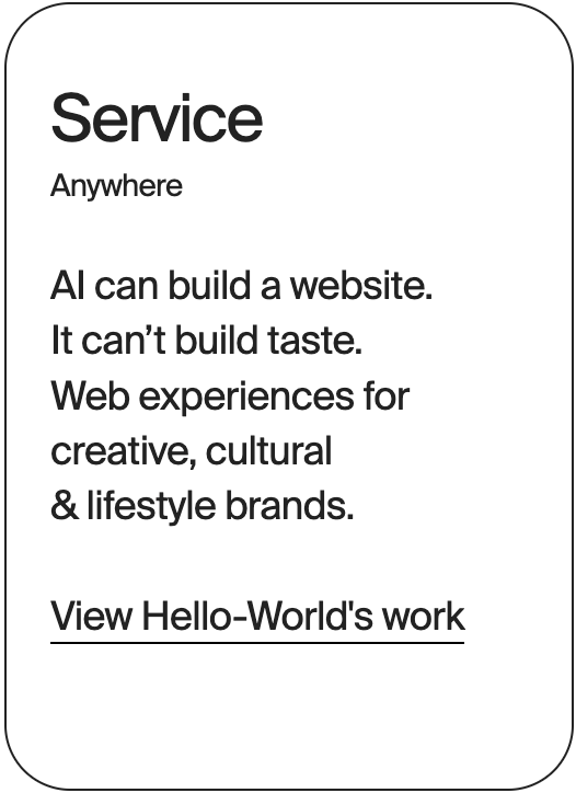 SERVICE Anywhere Hello-World 31870