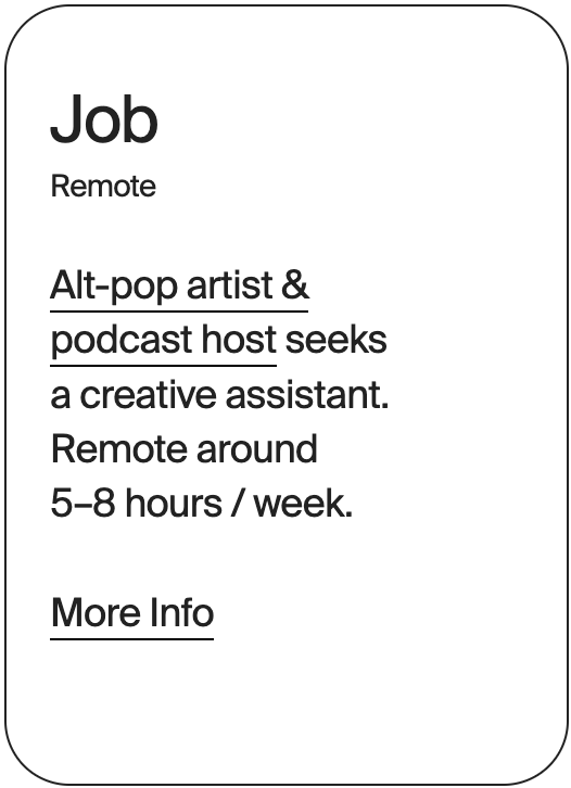 JOB Remote Sumi X Creative Assistant 31869