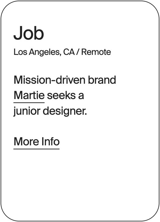 JOB Los Angeles Martie Jr Designer 31880