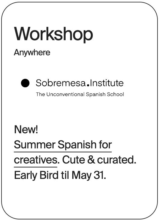WORKSHOP Anywhere Sobremesa Summer Spanish 31895