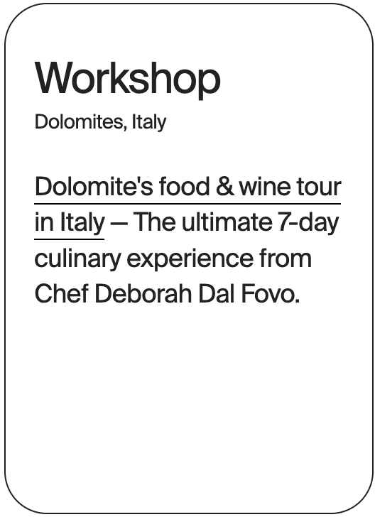 WORKSHOP Dolomites Deborah Dal Fovo 31885