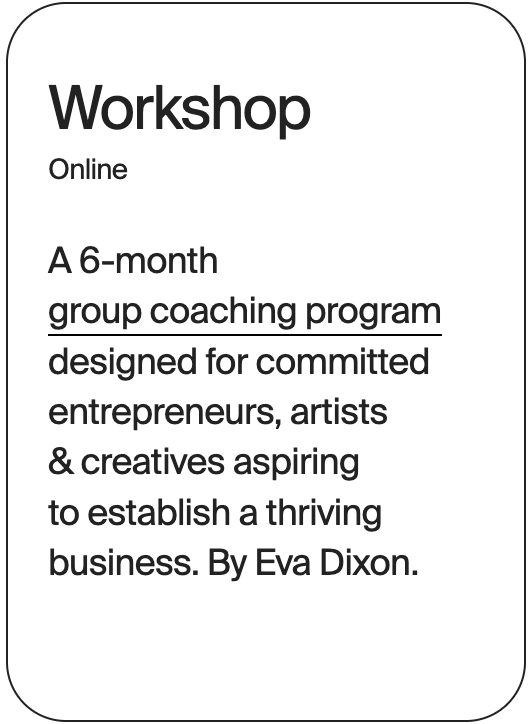 WORKSHOP Online Eva Dixon Group Coaching 32029