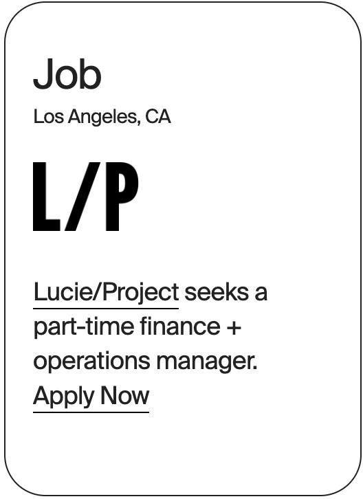 JOB Los Angeles Lucie/Project Ops Manager 32030