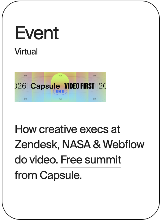EVENT Virtual Capsule Video Summit 32047