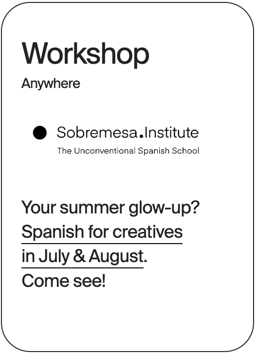 WORKSHOP Anywhere Sobremesa Summer Spanish 32048