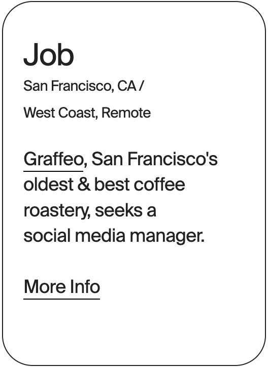 JOB SAn Francisco Graffeo Social Media Manager 32078