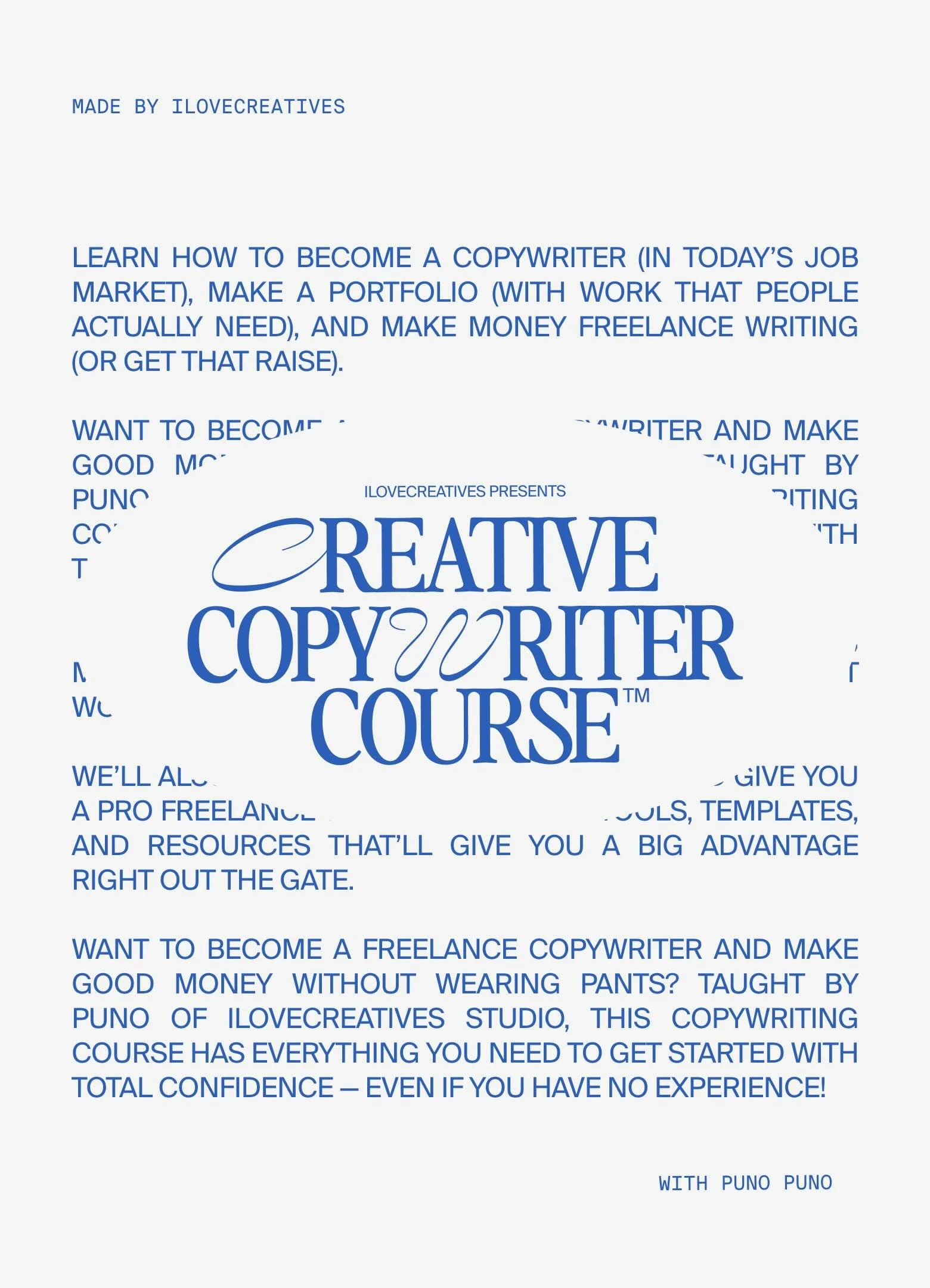 Creative Copywriter Course 6-17-26