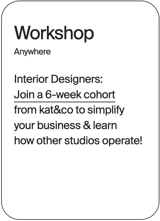 WORKSHOP Anywhere Kat and Co Interior Designers 32087
