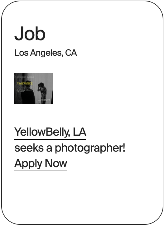 JOB Los Angeles YellowBelly LA Photographer 32102