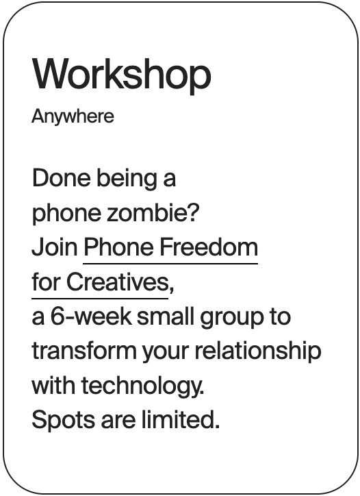 WORKSHOP Anywhere Phone Freedom For Creatives 32238