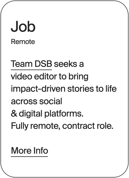 JOB Remote Team DSB Video Editor 32241