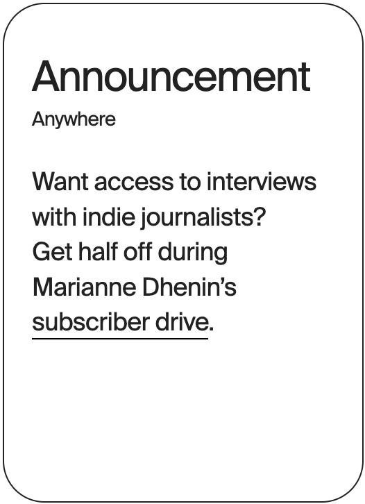 ANNOUNCEMENT Anywhere Marianne Dhenin 32256
