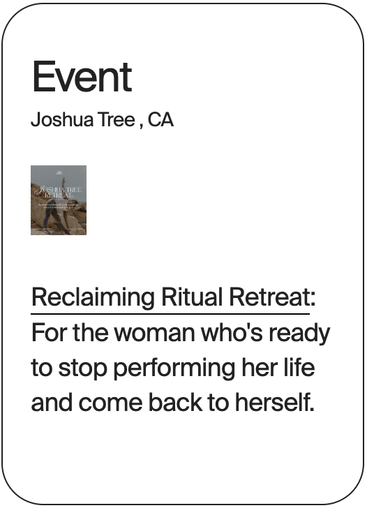 EVENT JOSHUA Tree The Body Is A Blueprint Reclaiming Ritual Retreat 32249