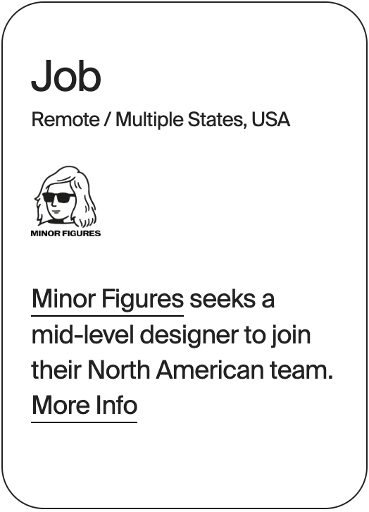JOB Multiple States USA Minor Figures Mid Level Designer 32260