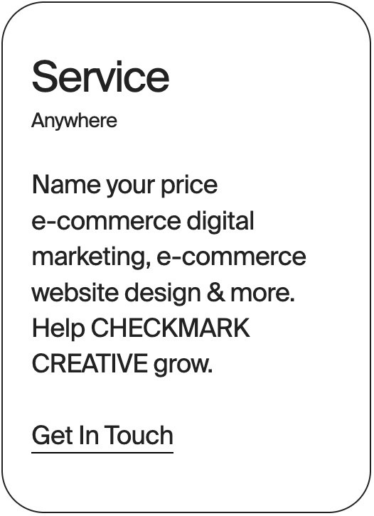 SERVICE Anywhere Checkmark Creative 32272