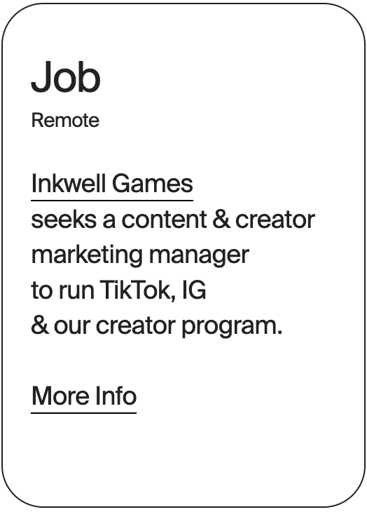 JOB Remote Inkwell Games Content Marketing Manager 32291