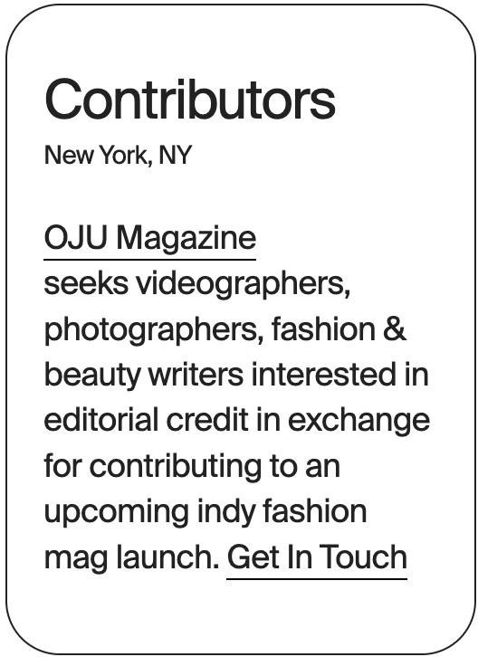 Contributors New York OJU Magazine Contributors 32297