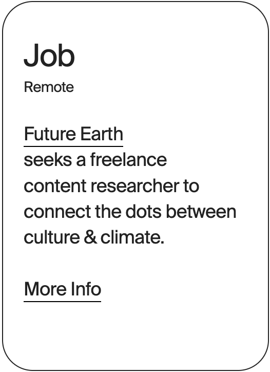 JOB Remote Future Earth Content Researcher 32330