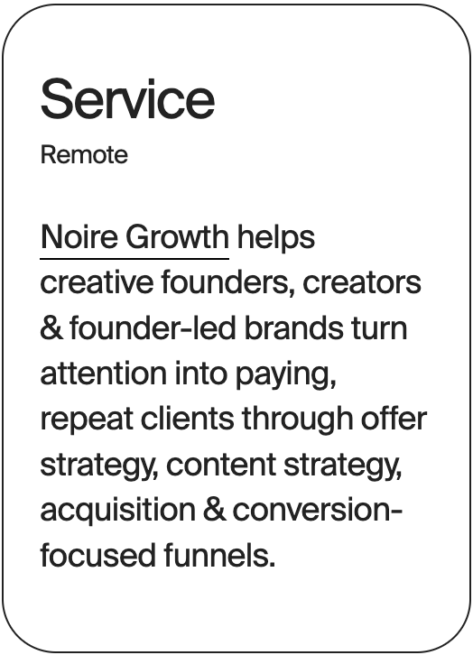 SERVICE Remote Noire Growth 32376