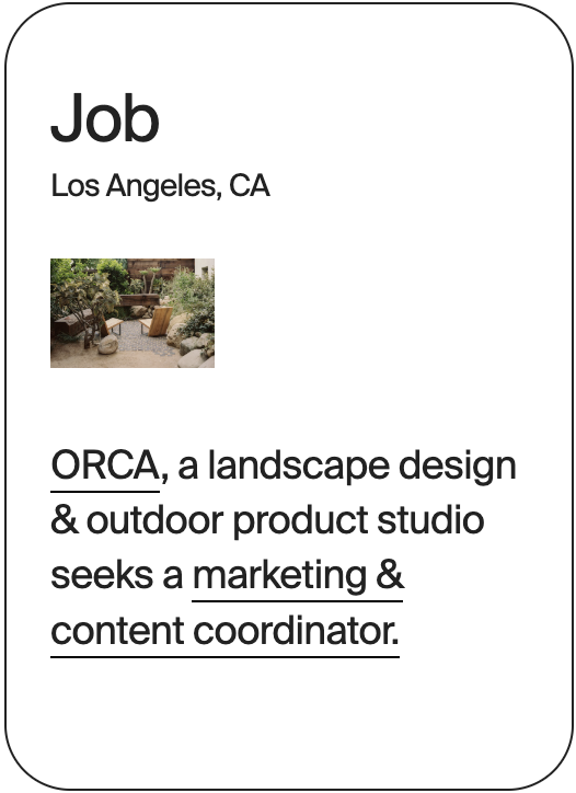 JOB Los Angeles ORCA Marketing Content Coordinator 32378