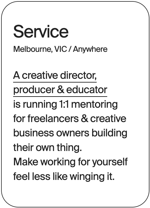 SERVICE Melbourne Anywhere Club Hart 32375