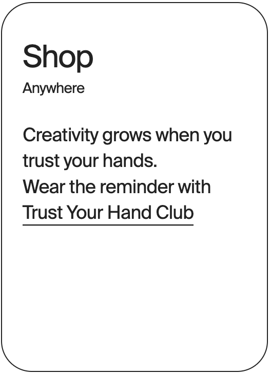 SHOP Anywhere Trust Your Hand Club 32383