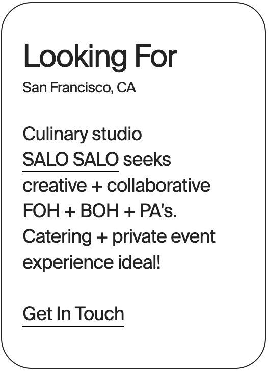LOOKING FOR SALO SALO Positions 32393