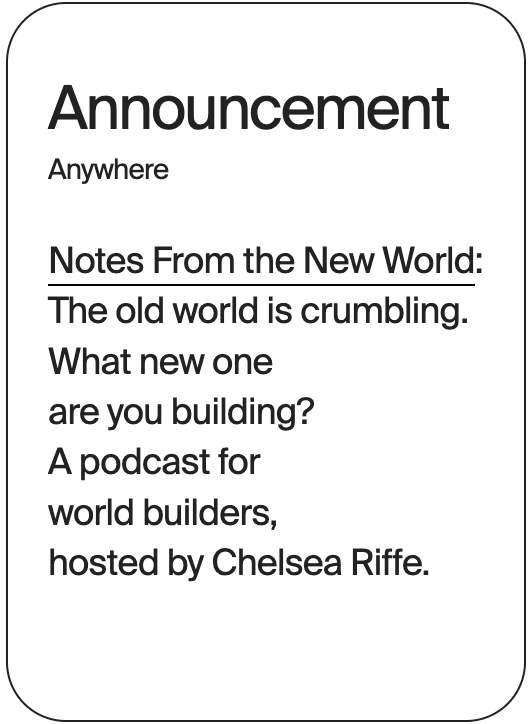 ANNOUNCEMENT ANywhere Notes From The New World 32411