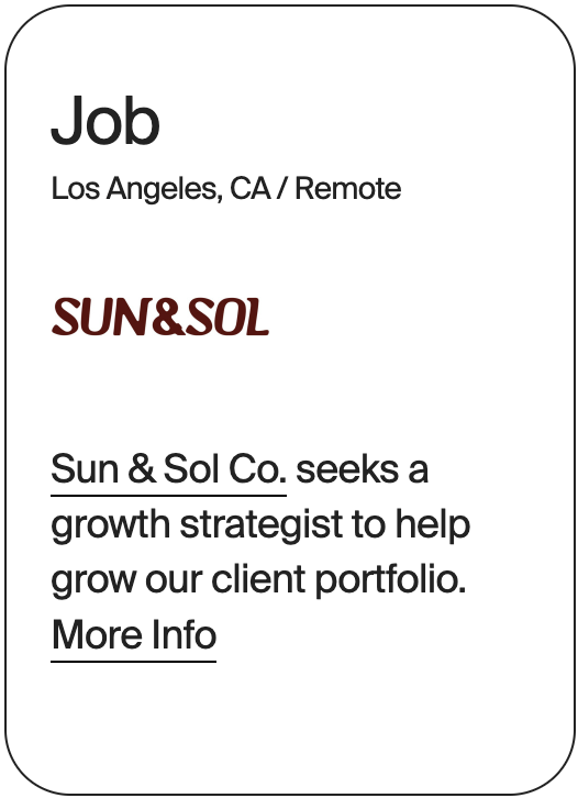 JOB Remote Sun and Sol Co Growth Strategist LCW0WNSA-0002