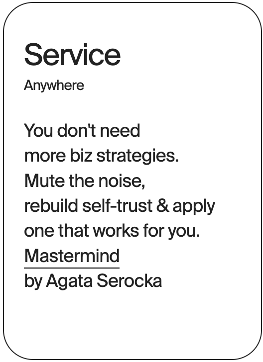 SERVICE ANywhere Mastermind Agata Serocka 32439