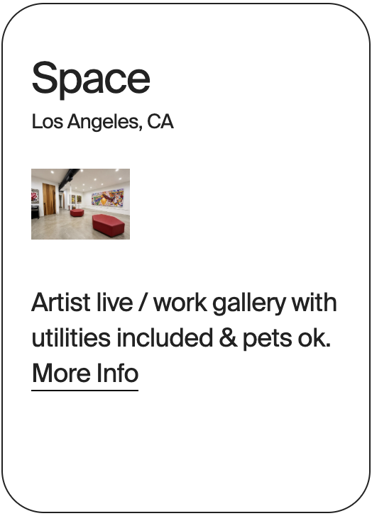 SPACE Los Angeles 4569 Valley Blvd. 32483