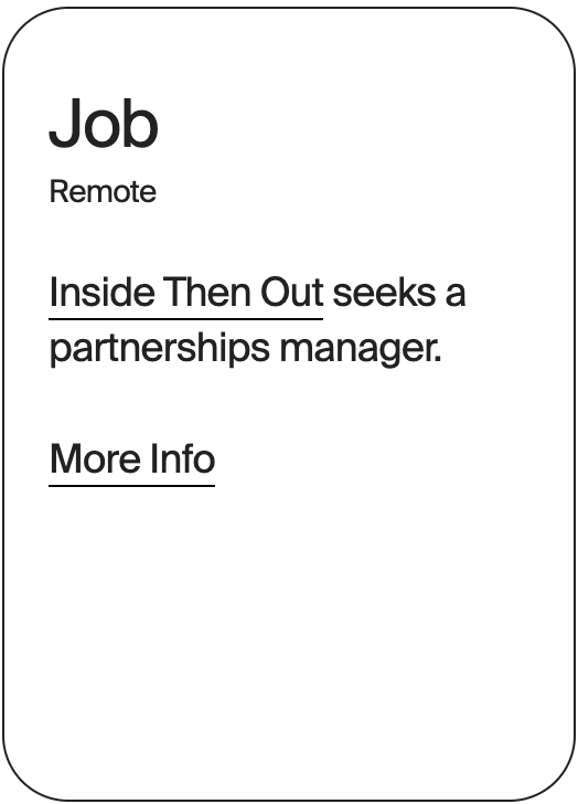 JOB Remote Inside Then Out Partnerships Manager 32533