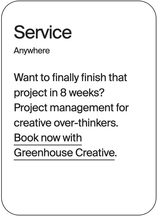 SERVICE Anywhere Greenhouse Creative 32551