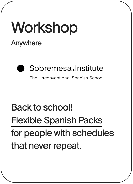 WORKSHOP Anywhere Sobremesa Flexible Spanish Packs 32558