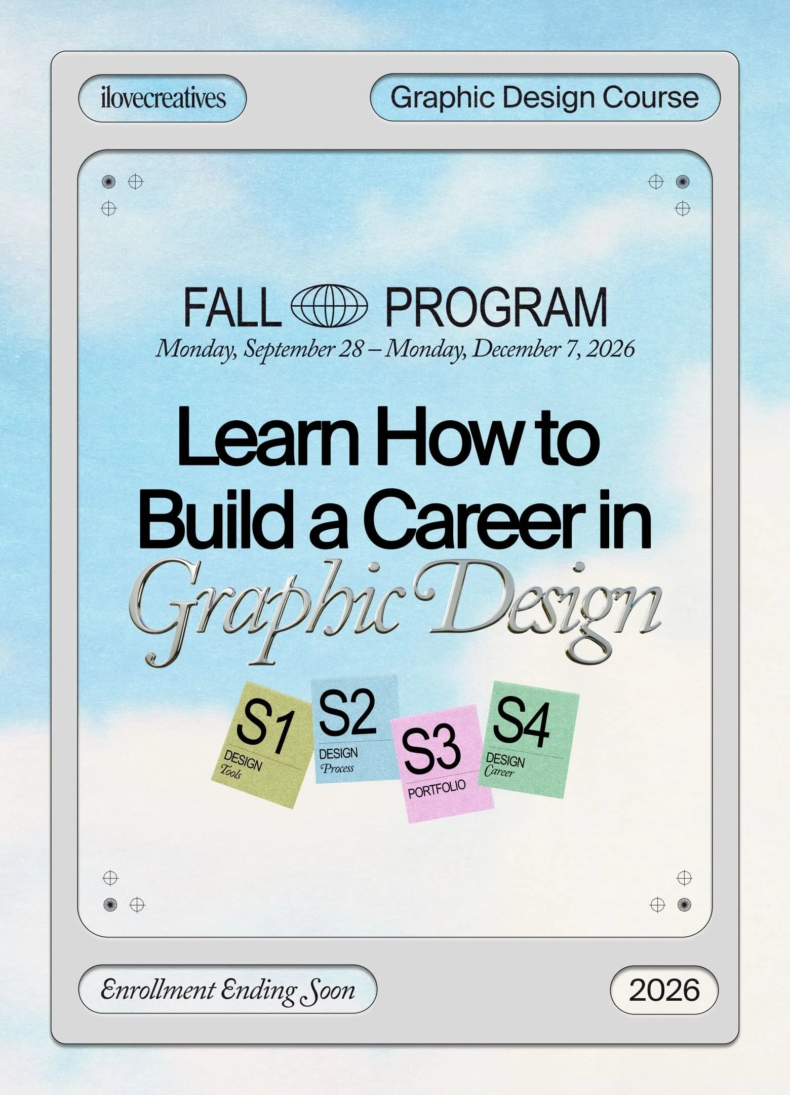 Graphic Design Course Fall Program 9-16-26