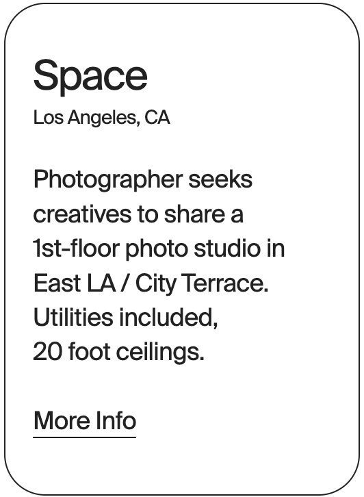 SPACE Los Angeles Linnea Bullion Studio Share 32571