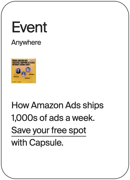 EVENT Anywhere Capsule Amazon Ads 32583