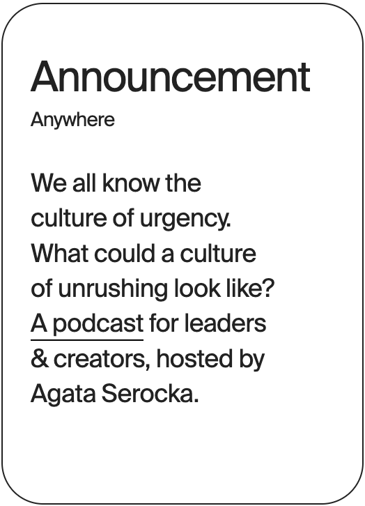 ANNOUNCEMENT Anywhere Agata Serocka 32607