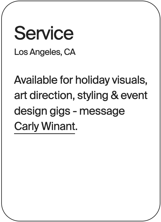 SERVICE Los Angeles Carly Winant 32639