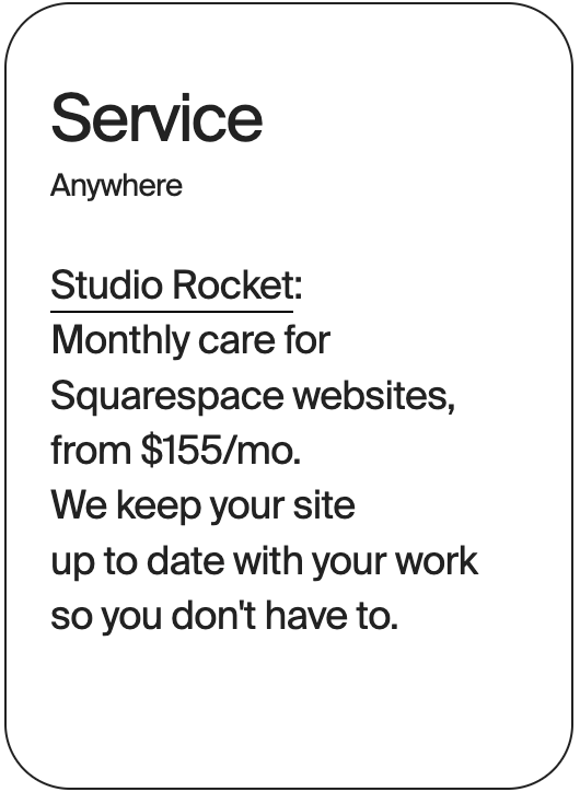 SERVICE Anywhere Studio Rocket Web Design 32649
