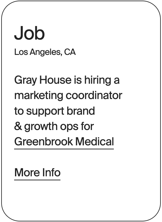 JOB Anywhere Gray House Marketing Coordinator 32661