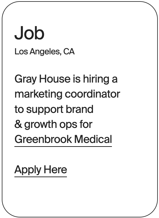 JOB Anywhere Gray House Marketing Coordinator 32661