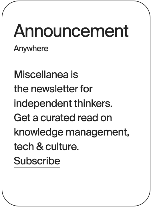 ANNOUNCEMENT Anywhere Miscellanea 32712