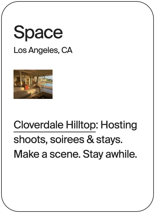 SPACE Los Angeles Cloverdale Hilltop 32715