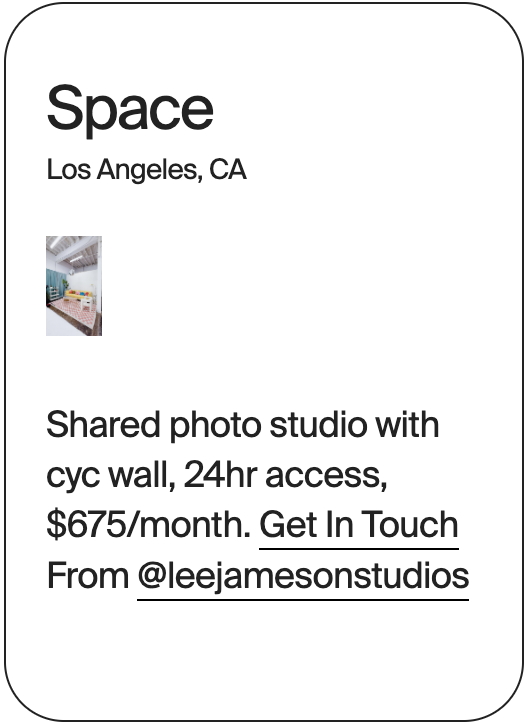 SPACE Los Angles Lee Jamison Studio 32746