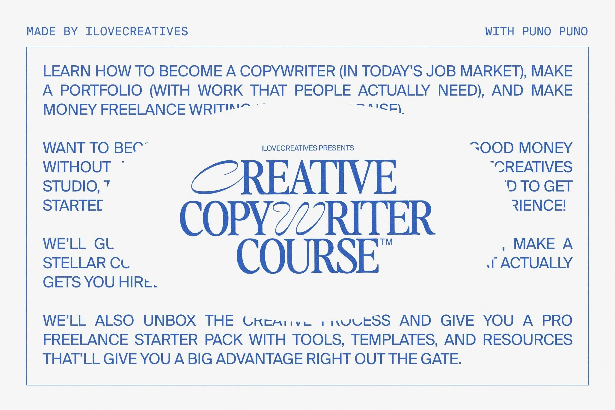 Creative Copywriter Course