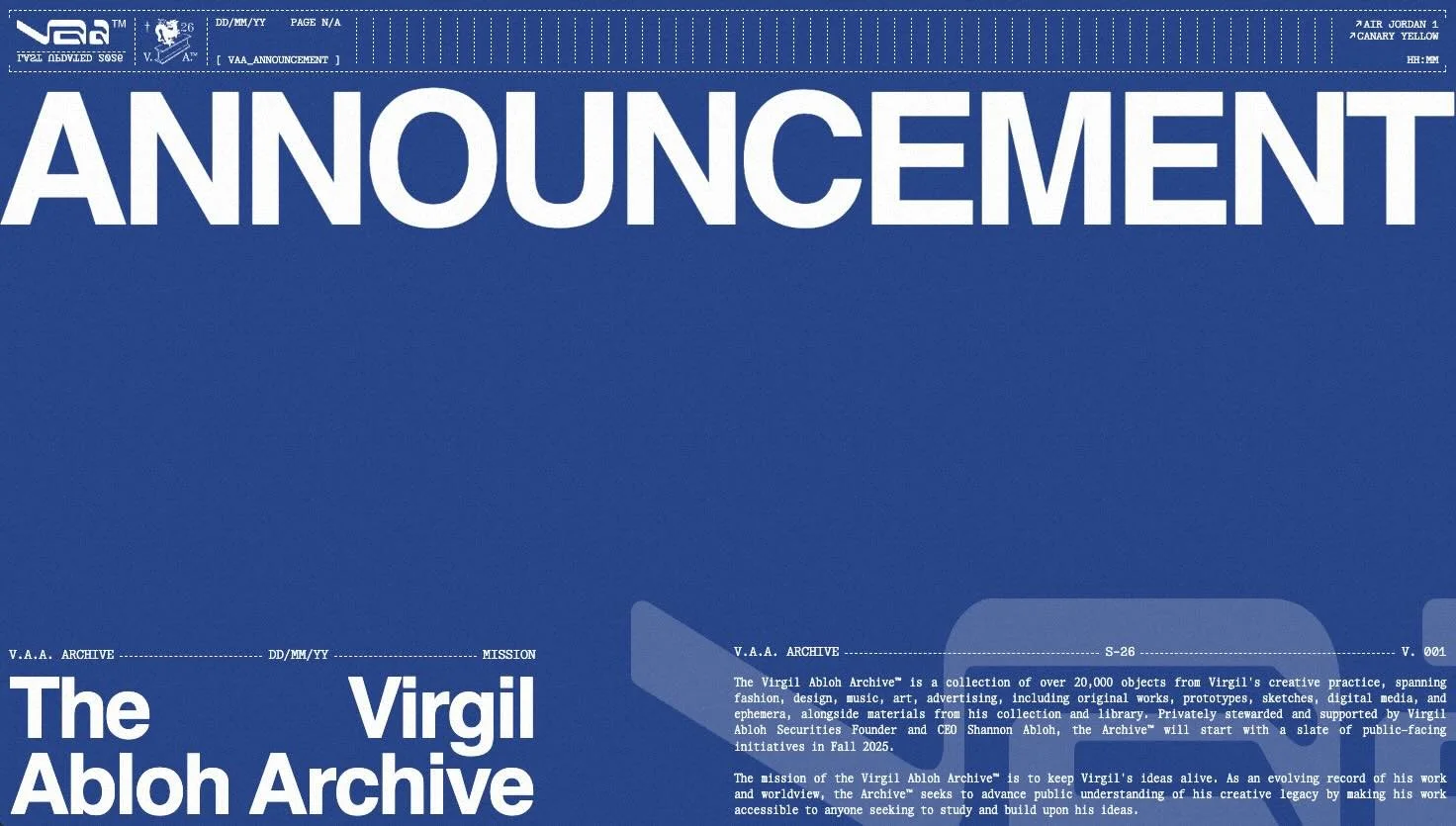 Virgil Abloh Archive