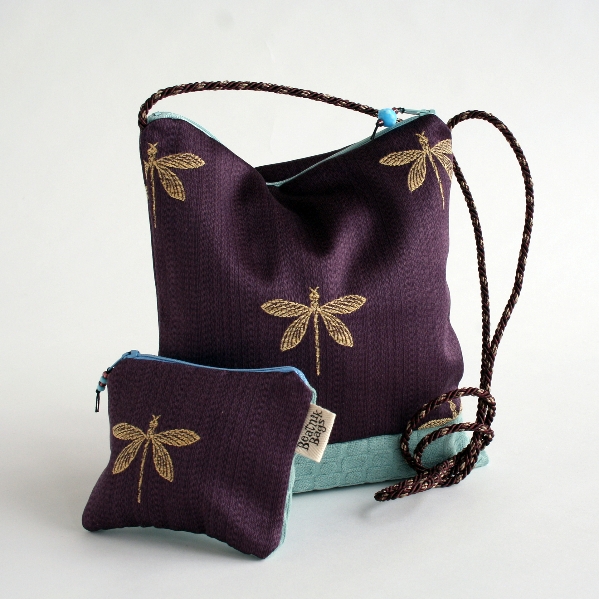 Square bag and coin purse