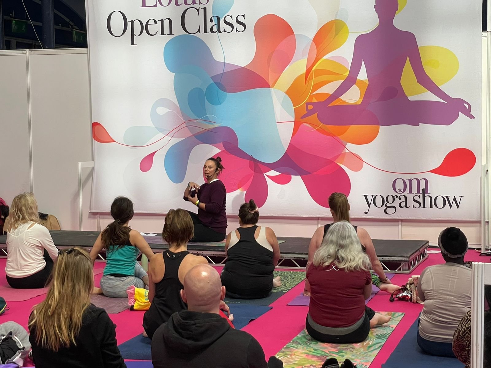 Kelsey teaches at the Om Yoga Show